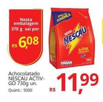 Supermercados Koch Achocolatado nescau activ-go oferta