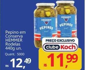 Supermercados Koch Pepino em conserva hemmer rodelas oferta