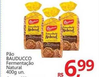 Supermercados Koch Pão bauducco fermentação natural oferta