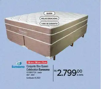 Zenir Conjunto box queen celebration eurosono oferta