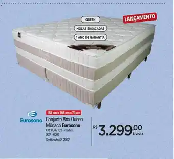 Conjunto box queen mônaco eurosono