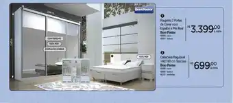 Zenir 1- roupeiro 3 portas de correr com espelho e pés real bom pastor 2- cabeceira regulável 140 160 cm toscana bom pastor oferta