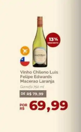 Oba Hortifruti Vinho chileno luis felipe edwards macerao laranja oferta