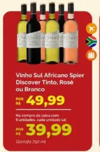 Oba Hortifruti Vino sul africano spier discover tinto rosé ou branco oferta