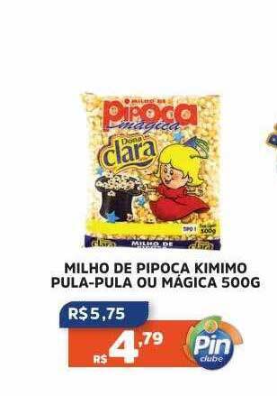 Milho de pipoca kimimo pula-pula ou mágica