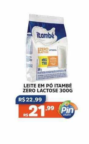 Pinheiro Supermercado Leite em pó itambé zero lactose oferta