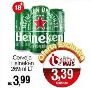 Supermercado Bem Barato Cerveja heineken lt oferta