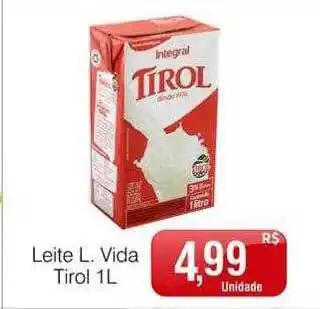 Supermercado Bem Barato Leite l. vida tirol oferta