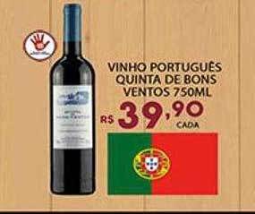 Supermercado Porecatu Vinho português quinta de bons ventos oferta