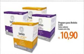 Preparo para bebida leão