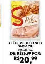 Boa Supermercados Filé de peito frango sadia zip oferta