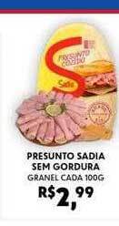 Boa Supermercados Presunto sadia sem gordura oferta