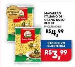 Macarrão italiano de grano duro besler