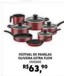 Festival de panelas oliveira extra flon