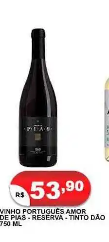 Vinho português amor de pias reserva tinto dão