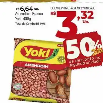 Brasão Supermercados Amendoim branco yoki 50% de desconto na segunda unidade oferta