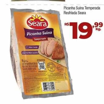 Brasão Supermercados Picanha suína temperada resfriada seara oferta