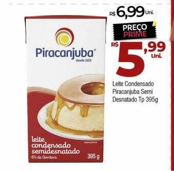 Brasão Supermercados Leite condensado piracanjuba semi desnatado tp oferta
