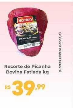 Coocerqui Recorte de picanha bovina fatiada kg oferta