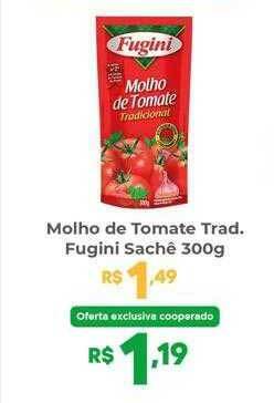Coocerqui Molho de tomate trad. fugini sachê oferta