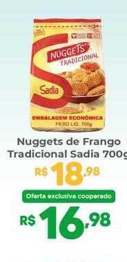 Coocerqui Nuggets de frango tradicional sadia oferta