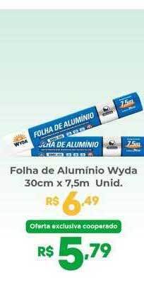 Coocerqui Folha de alumínio wyda oferta
