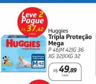 Drogal Fraldas huggies tripla proteção mega oferta