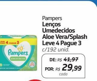 Drogal Lenços umedecidos pampers oferta