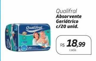 Drogal Qualifral absorvente geriátrico c/20 unid. oferta