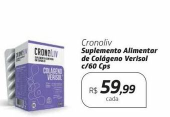 Drogal Cronoliv suplemento alimentar de colágeno verisol c/60 cps oferta