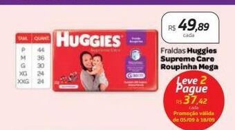 Drogal Fraldas huggies supreme care roupinha mega oferta