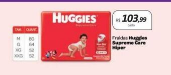 Drogal Fraldas huggies supreme care hiper oferta