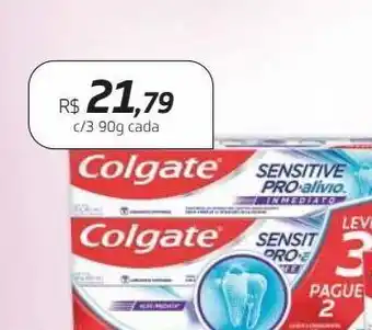 Drogal Creme dental colgate sensitive proalivio c/3 90g oferta