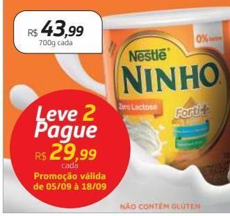 Drogal Nestlé ninho forti+ 700g oferta