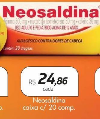 Drogal Neosaldina caixa c / 20 comp oferta