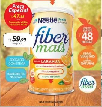 Drogal Nestlé fiber mais laranja 170g oferta