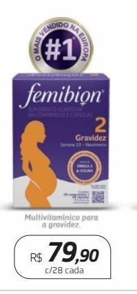 Drogal Femibion multivitaminico para a gravidez c/28 cada oferta