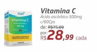 Drogal Vitamina c ácido ascórbico 500mg c/60cps oferta
