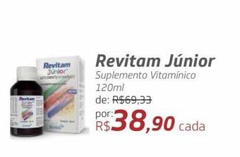 Drogal Revitam júnior suplemento vitamínico 120ml oferta