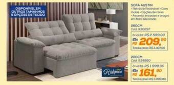 Lojas Colombo Sofá austin oferta