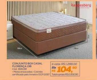 Lojas Colombo Conjunto box casal florença 138 kappesberg oferta