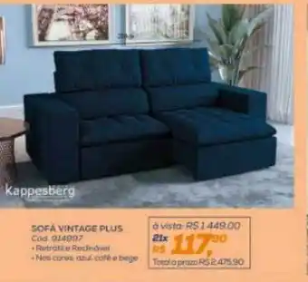 Lojas Colombo Sofa vintage plus kappesberg oferta