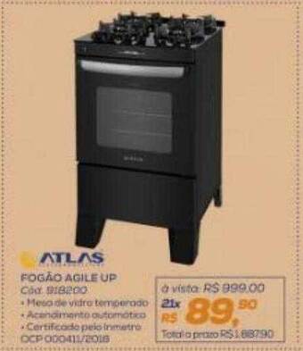 Lojas Colombo Atlas fogão agile up oferta