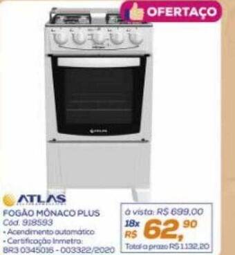 Lojas Colombo Fogão mônaco plus atlas oferta