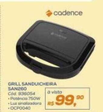 Lojas Colombo Cadence grill sanduicheira san260 oferta