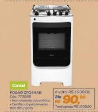 Lojas Colombo Consul fogão cfo4nab oferta
