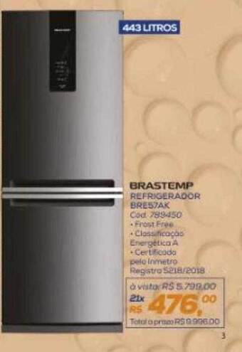 Brastemp refrigerador bre57ak