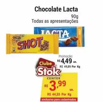 Stok Center Chocolate lacta oferta