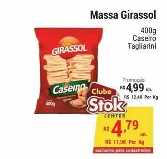 Stok Center Massa girassol caseiro tagliarini oferta