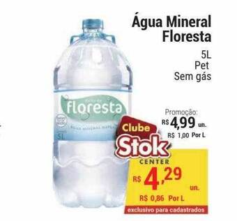 Stok Center Água mineral floresta oferta